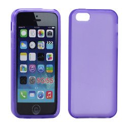 iPhone 5 5S Matte TPU Gel case (Purple)